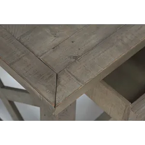 Outer Banks Reclaimed Pine USB Charging End Table Driftwood