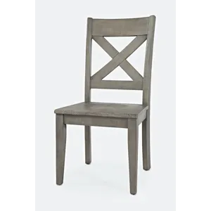 Outer Banks Reclaimed Solid Wood Farmhouse X-Back Chair(Set Of 2)