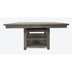 Outer Banks Reclaimed Solid Wood Farmhouse Adjustable Height 60\" Storage Dining Table