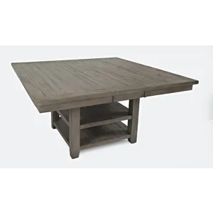 Outer Banks Reclaimed Solid Wood Farmhouse Adjustable Height 60\" Storage Dining Table