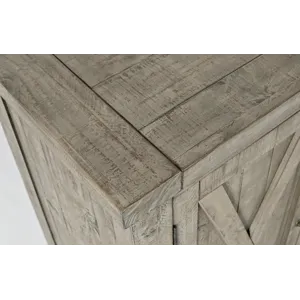 Outer Banks Reclaimed Solid Wood Buffet Server With Wine Bottle And Glass Storage