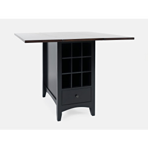 Asbury Park Storage Counter Dropleaf - Black/Autumn