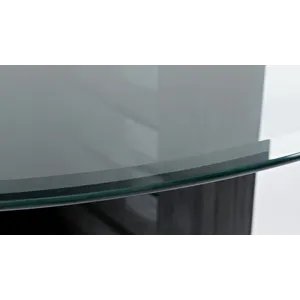 Altamonte Contemporary 48\" Round Counter Height Table With Glass Top