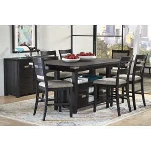Altamonte Contemporary Rectangle Dining Table With Adjustable Height