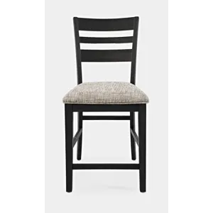 Altamonte Ladderback Counter Stool - Dark Charcoal