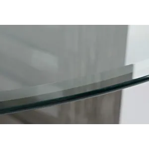 Altamonte Contemporary 48\" Round Counter Height Table With Glass Top