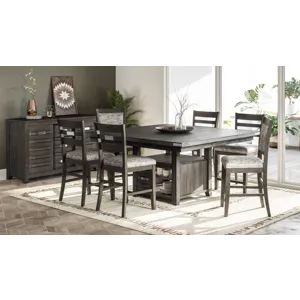 Altamonte Contemporary Adjustable Height Square 60\" Storage Table