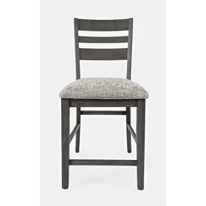 Altamonte Contemporary Ladderback Upholstered Counter Stool(Set Of 2)