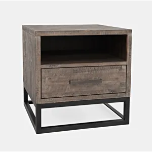 East Hampton Distressed Solid Wood End Table