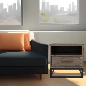 East Hampton Distressed Solid Wood End Table