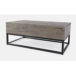 East Hampton Distressed Solid Wood Lift-Top Coffee Table