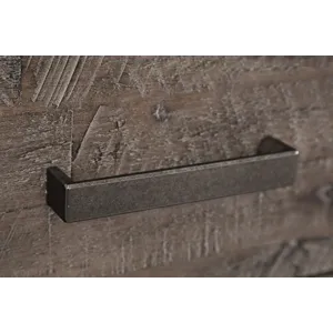 East Hampton Distressed Solid Wood USB Charging Chairside Table