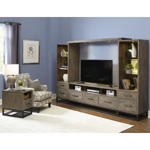 East Hampton Distressed Solid Wood Pier Bookcase