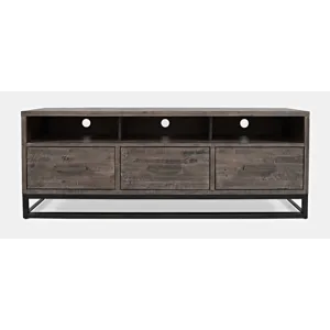 East Hampton Distressed Solid Wood Media Unit