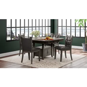 Manchester Contemporary Adjustable Height Storage Square 54\" Dining Table
