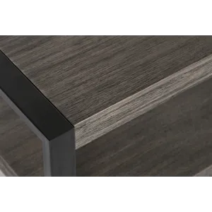 Pinnacle Modern Loft Iron And Wood Grey Sofa Table