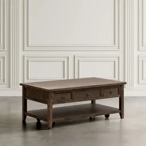 Bakersfield Transitional Rustic Three Piece Living Room Coffee, End Table And Side Table Set