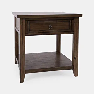 Bakersfield Mission Style End Table With Drawer