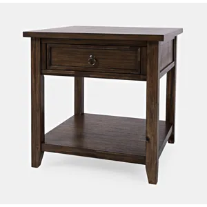 Bakersfield Mission Style End Table With Drawer