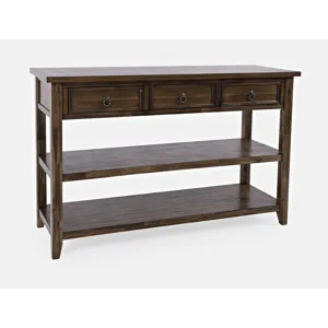 Bakersfield Sofa Table w/ 3 Drawers