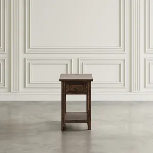 Bakersfield Mission Style USB Charging Side Table