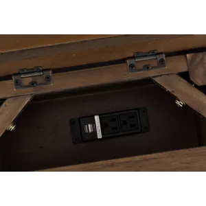 Bakersfield Mission Style USB Charging Side Table