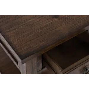 Bakersfield Mission Style USB Charging Side Table