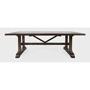 Bakersfield Mission Style 110\'\' Dining Table With Extension