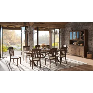 Bakersfield Mission Style Slatback Solid Acacia Dining Chair(Set Of 2)