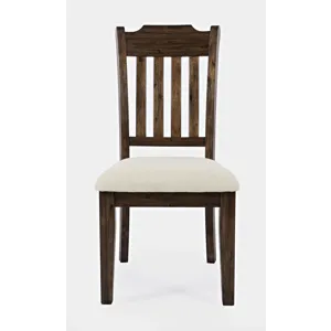 Bakersfield Mission Style Slatback Solid Acacia Dining Chair(Set Of 2)