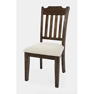 Bakersfield Mission Style Slatback Solid Acacia Dining Chair(Set Of 2)