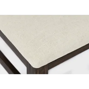 Bakersfield Mission Style 57\'\' Solid Acacia Upholstered Dining Bench