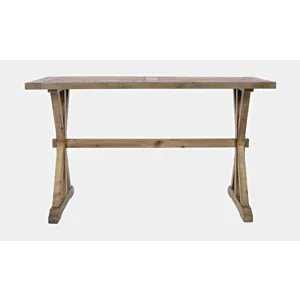 Carlyle Crossing Modern Rustic Distressed Solid Wood Sofa Table With Trestle