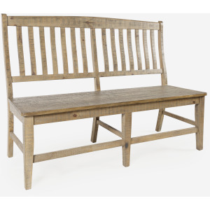 Carlyle Crossing Slatback Dining Bench