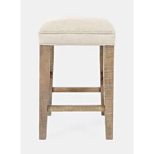 Carlyle Crossing Modern Rustic Solid Wood Pine Counter Height Sofa Table Set With Three Stools