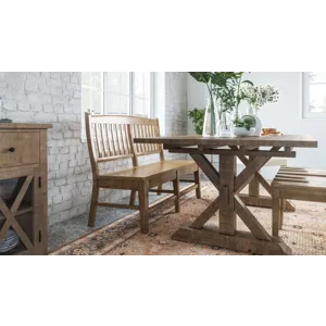 Carlyle Crossing Modern Rustic Solid Wood Counter Height 78\" Extension Dining Table