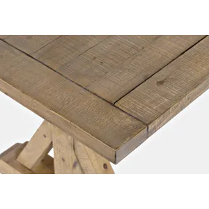 Carlyle Crossing Modern Rustic Solid Wood Counter Height 78\" Extension Dining Table