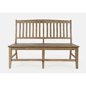 Carlyle Crossing Solid Wood 78\" Six-Piece Dining Set With Bench And Slat Chairs