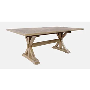Carlyle Crossing Modern Rustic Solid Wood Extension 78\" Dining Table
