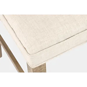 Carlyle Crossing Modern Rustic Distressed Solid Wood Upholstered Parsons Stool(Set Of 2)