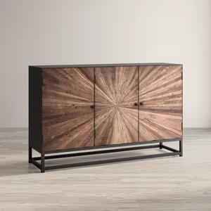 Reclaimed Solid Wood Astral Plains 3 Door Accent Cabinet
