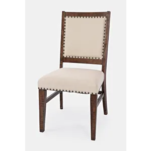 Fairview Transitional Solid Wood Upholstered Side Chair(Set Of 2)