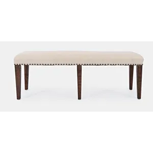 Fairview Transitional 52\" Backless Upholstered Dining Bench