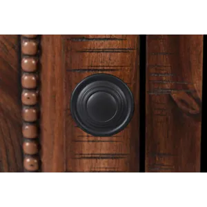 Fairview Transitional Herringbone Modern Distressed Solid Wood Buffet Server