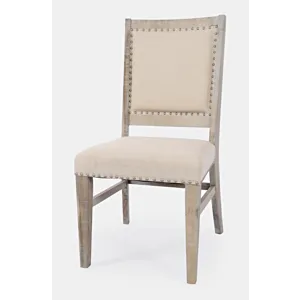 Fairview Transitional Solid Wood Upholstered Side Chair(Set Of 2)