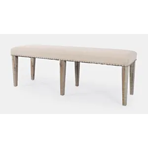 Fairview Transitional 52\" Backless Upholstered Dining Bench
