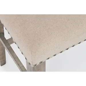 Fairview Transitional Herringbone Counter Height Four Piece Console 74\" Dining Table Set