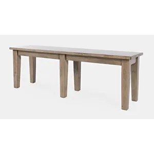 Prescott Park Modern Contemporary 52\'\' Solid Wood Dining Bench