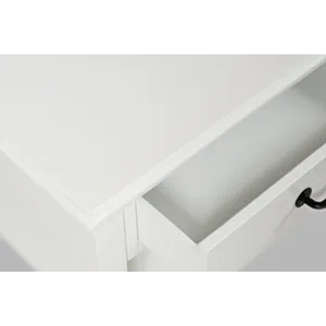 North Fork Acacia 2 Drawer Coffee Table With Casters