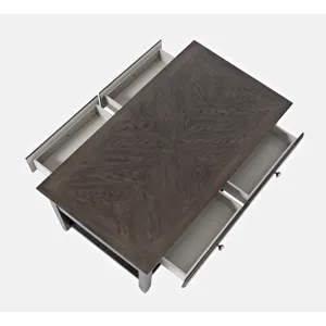 Modern Espresso Four Drawer 44\" Coffee Table